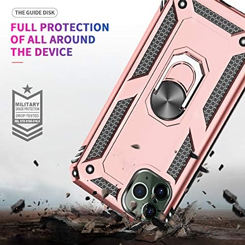 Leyi תואם לאייפון 12 Pro Max Case עם [2 חבילות] מגן מסך זכוכית מחוסמת ומגן עדשות מצלמה לנשים,